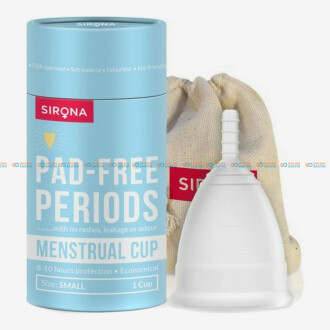 Sirona Reusable Menstrual Cup With Medical Grade Silicone Small