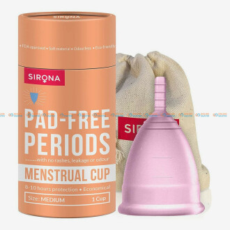 Sirona Reusable Menstrual Cup With Medical Grade Silicone Medium