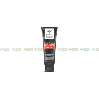 Bombay Shaving Co Activated Charcoal Peel Off Mask with 5X Detoxifying Power, Fi 100g
