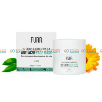 FURR 2% Salicylic Acid & Green Tea Anti Acne Face Mask - 50gm