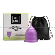 Pee Safe Reusable Menstrual Cup with Medical Grade Silcone for Women extra small