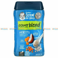 Gerber, Powerblend Cereal for Baby, Probiotic Oatmeal, Lentil, Carrots & Apples, 8+ Months (Crawler), 8 oz (227 g)