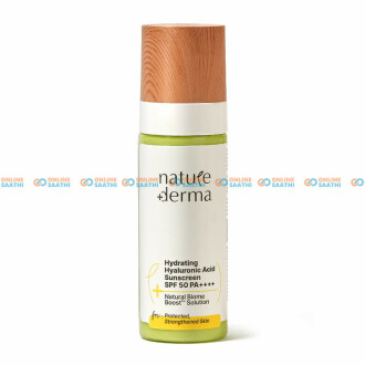 Nature Derma Hydrating Hyaluronic Acid Aqua Sunscreen SPF 50 PA++++ with Natural Biome-Boost™ Solution - 50 ml
