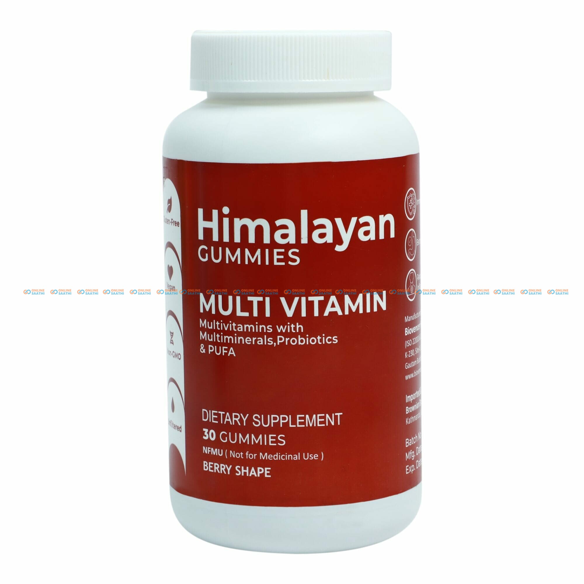 Himalayan Gummies Multivitamin With Multimineral, Probiotics & PUFA For Men